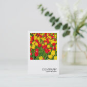 Carte De Visite Photo carré 0220 - Tulips (Debout devant)