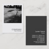 Carte De Visite Photo carré 022 - Ombres (Devant / Derrière)