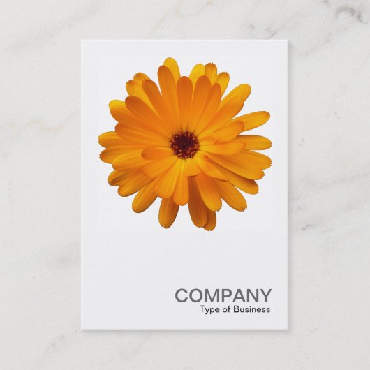 Carte De Visite Photo carré 0233 - Orange Marigold (Devant)