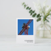 Carte De Visite Photo carré 0239 - Grue tour (Debout devant)