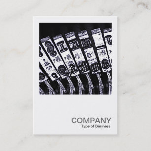 Carte De Visite Photo carré 0241 - Machine à écrire