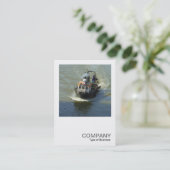 Carte De Visite Photo carré 0251 - Petit chalutier (Debout devant)