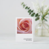 Carte De Visite Photo carré 0255 - Rose rose (Debout devant)