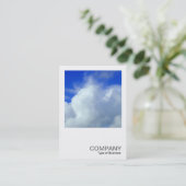 Carte De Visite Photo carré 0258 - Nuages (Debout devant)