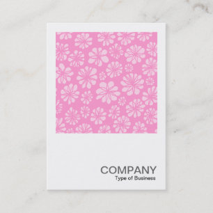 Carte De Visite Photo carré 0262 - Fleurs roses