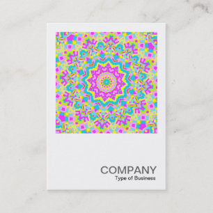 Carte De Visite Photo carré 0269 - Kaleidoscope coloré