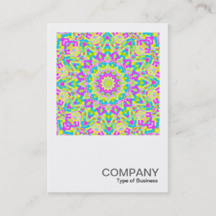 Carte De Visite Photo carré 0272 - Kaleidoscope coloré