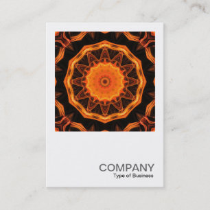 Carte De Visite Photo carré 0285 - Orange Kaleidoscope 01