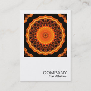 Carte De Visite Photo carré 0288 - Orange Kaleidoscope 04