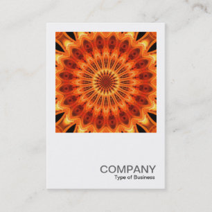 Carte De Visite Photo carré 0290 - Orange Kaleidoscope 06