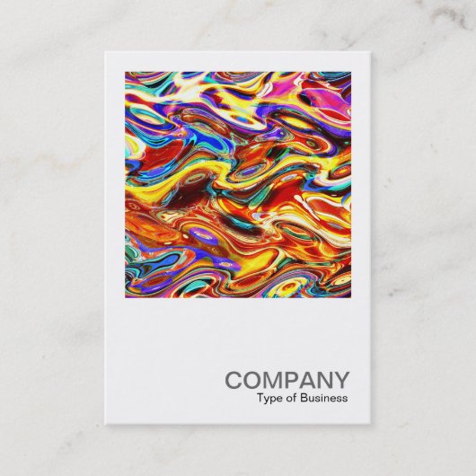 Carte De Visite Photo carré 0299 - Mélange de couleurs 01 (Devant)