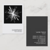 Carte De Visite Photo carré 0301 - Crystal Star (Devant / Derrière)