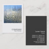 Carte De Visite Photo carré 0306 - Cool Water II (Devant / Derrière)