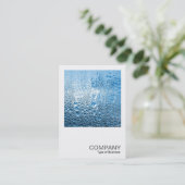 Carte De Visite Photo carré 0307 - Eau bleue (Debout devant)