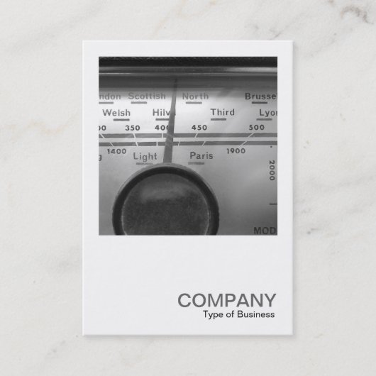 Carte De Visite Photo carré 0328 - Old UK Radio Dial (Devant)