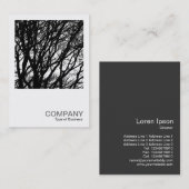 Carte De Visite Photo carré 0392 - Branches d'hiver SC (Devant / Derrière)