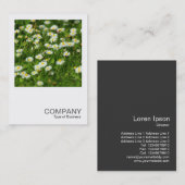 Carte De Visite Photo carré 0513 - Pré Daisy (Devant / Derrière)