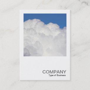 Carte De Visite Photo carré 0517 - Nuages Cumulus