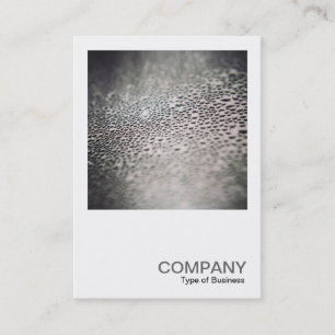 Carte De Visite Photo carré 0536 - Droplets d'eau sur verre 02