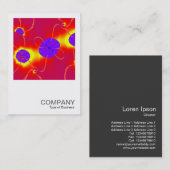 Carte De Visite Photo carré 057 - Conception fractale (Devant / Derrière)