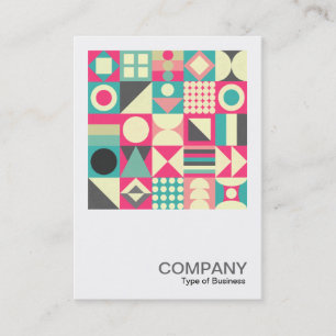 Carte De Visite Photo carré 0596 - Carrés Abstraits 110419