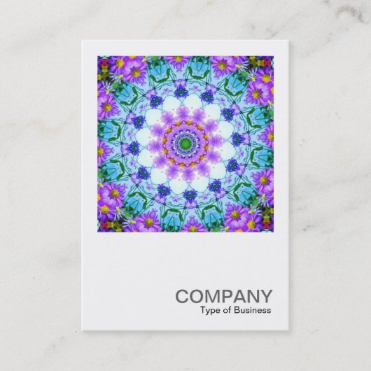 Carte De Visite Photo carré 063 - Daisy Kaleidoscopic (Devant)