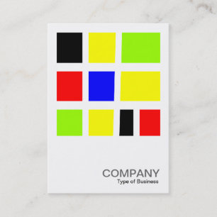 Carte De Visite Photo carré 07 - Colorful Abstrait