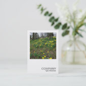 Carte De Visite Photo carré 083 - Daffodils dans le parc (Debout devant)