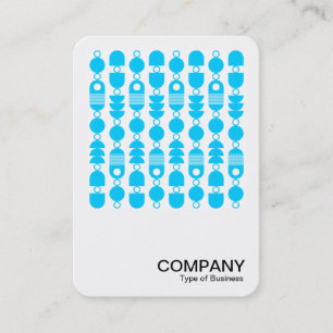 Carte De Visite Photo carré - Abstrait 140823 - Sky Blue