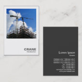 Carte De Visite Photo carré - Grues de tour (Devant / Derrière)