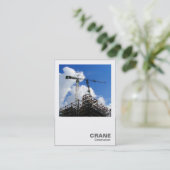Carte De Visite Photo carré - Grues de tour (Debout devant)