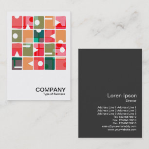 Carte De Visite Photo carré - Rectangles Abstraites 120623