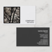 Carte De Visite Photo carré (v2) - Arbre (Devant / Derrière)