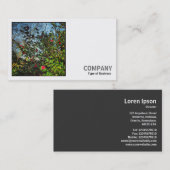 Carte De Visite Photo carré (v2) - Camellia Bush (Devant / Derrière)