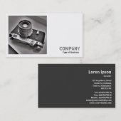 Carte De Visite Photo carré (v2) - Caméra Rangefinder russe (Devant / Derrière)