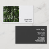 Carte De Visite Photo carré (v2) - Canopée forestière 02 (Devant / Derrière)
