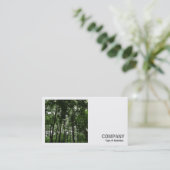 Carte De Visite Photo carré (v2) - Canopée forestière 02 (Debout devant)