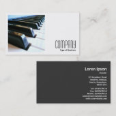 Carte De Visite Photo carré (v2) - Clavier (Devant / Derrière)