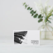 Carte De Visite Photo carré (v2) - Clavier B&W (Debout devant)