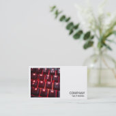 Carte De Visite Photo carré (v2) - Clavier lumineux (Debout devant)