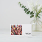 Carte De Visite Photo carré (v2) - Crayons de couleurs (Debout devant)