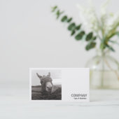 Carte De Visite Photo carré (v2) - Donkey amical (Debout devant)