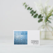 Carte De Visite Photo carré (v2) - Eau bleue (Debout devant)