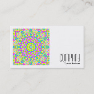 Carte De Visite Photo carré (v2) - Kaleidoscope coloré 02