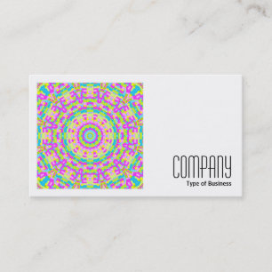 Carte De Visite Photo carré (v2) - Kaleidoscope coloré 03