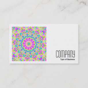Carte De Visite Photo carré (v2) - Kaleidoscope coloré 04