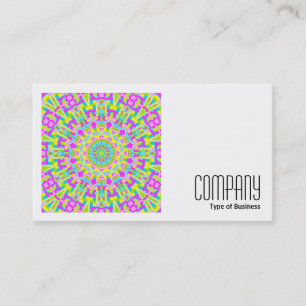 Carte De Visite Photo carré (v2) - Kaleidoscope coloré 05