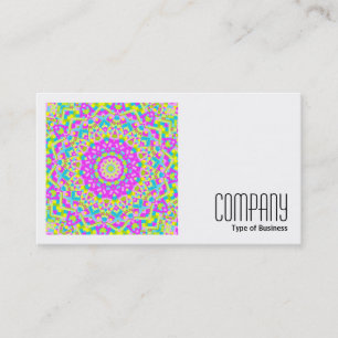 Carte De Visite Photo carré (v2) - Kaleidoscope coloré 08