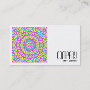 Carte De Visite Photo carré (v2) - Kaleidoscope coloré 09