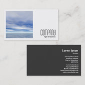 Carte De Visite Photo carré (v2) - Mer et Ciel (Devant / Derrière)